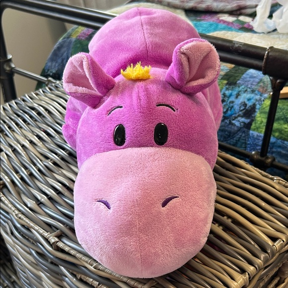Charming Pink Hippo Plush Toy - Picture 1 of 6